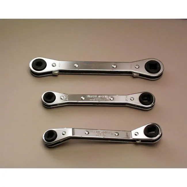 RITCHIE Ratcheting Service Valve Wrench | 3/8 in. Square X 1/2 in. Square |  1.5 Lbs 60615