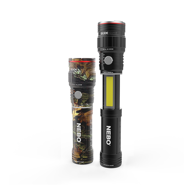 falskhed motivet Landskab KLEIN NEBO SLYDE KING powerful 500 lumen rechargeable flashlight featuring  OC optics; Completely waterproof (IPX7); 4X Zoom; 5 light modes (high,  medium, low, defensive strobe & S.O.S.) (6726)