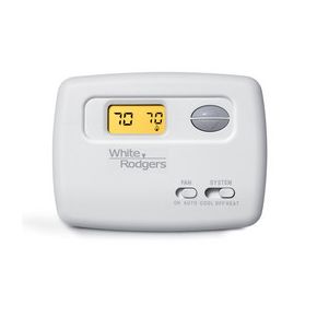Emerson White Rogers Digital Non-Programmable Thermostat | Power Method: Battery | Stages Heat/Cool: 1/1 | Manual CO | Heat/Cool (1F78-144)