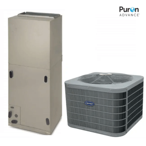 Carrier® Performance™ 1.5 Ton 16 SEER2 1 Stage AC Only or Electric Heat| R-454B|w/FT5 VS Air Handler 17.5"W| 26SPA618 FT5ANXB24L