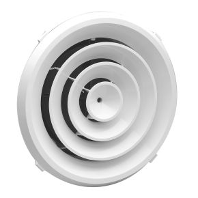 GUNDER 6 In. Round Ceiling Diffuser | Color: White | 0.89 Lbs | SRSD06