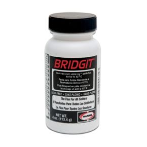 J.W. Harris Bridgit Paste Flux | A plumbing paste flux formulated to withstand higher soldering temperatures | lead-free | 4 Oz | 40057