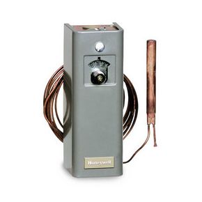 Honeywell Remote bulb Commercial Temperature Controller | 55 F to 175 F | 5 ft. capillary | Copper bulb sensing element | T675A1540