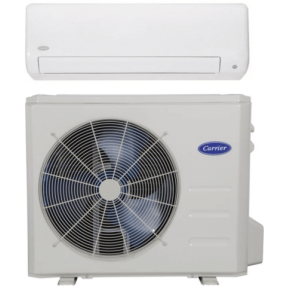 Carrier Major Series .75 ton 9000 BTUH 21.7 SEER2 Heat Pump System| Wall Mounted Indoor Air Handling Unit, Wireless Remote Control Included |208/230V-1-60| 38MHRCQ9AA3 40MHHAQ09XA3
