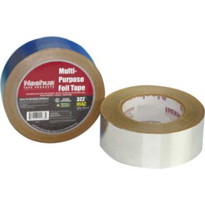 Nashua General Purpose Non-Printed Foil Tape | 3 in. x 60 Yard Roll | UL 723 Listed | 324