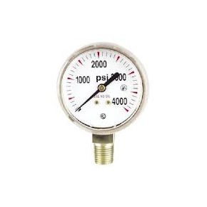 Uniweld Replacement Gauge | RHP400 Nitrogen Regulator 0-4000 PSI (G7SD)