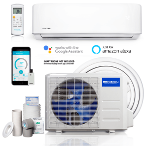 MRCOOL® 24 Advantage 5th Gen. 21 SEER2| R454B| Mini-Split Air Handler & Heat Pump Condenser| 230V| w/16' line set install kit| A-24-HP-230D-O