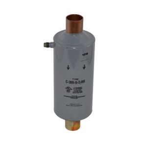 Sporlan Solder High Acid Removal Suction Filter Drier | 1-1/8 in. x 1-1/8 in. ODF | Capacity: 30 cu in. | 11.5 in. L x 3.5 in. W x 3.00 in. OD | C-309-S-T-HH