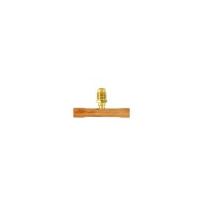C & D Valve Access Tee | 1/4 in. Male Flare Fitting On 3/8 in. OD Tube | Swaged For 3/8 in. OD Tube On Each End | CD2250 Brass Wrench Cap & Valve Core CD8438 (Package of 10)
