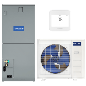 MRCOOL® 2.0 Ton 18 SEER2 Hyper Heat Central Ducted Heat Pump Split System 2nd Generation| MTS04 Smart Thermostat| R454B| Multi-Position VS Air Handler| CENTRAL-24-HP-C-230B00-O MVP-24-HP-MUAH-230A00-O |MST04