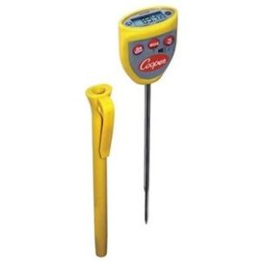COOPER-ATKINS Digital Pocket Thermometer w/ Temperature Alarm | 5 in. stem length | On/off button | DFP450W-0-8