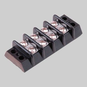 DEVCO Low Voltage Electrical Terminal Block | 6 Positions | length (in) 2.91 | width (in) .88 | screw size 6-32 | max. wire size 22-14 | 6183