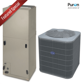Carrier® Comfort™ 2.0 Ton w/FJ5 VS Air Handler 17.5"W| 15 SEER2 1 Stage Heat Pump| R-454B| FJ5ANXB36L 27SCA524