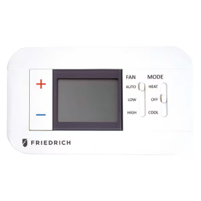 Friedrich VTAC & PTAC Accessory | NON-Program Wall Mtd. Thermostat: Digital 2 Speed Fan | 1 Lbs| RT7