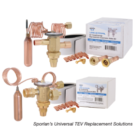 SPORLAN Universal Expansion Valve Kit | Refrigerant: R410a | Tonnage Range: 4.5 Thru 6 | 3/8 in. ODF inlet X 1/2 in. ODF outlet (HXCAE-6-KX)