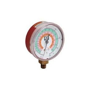 JB Industries Red High Side Manifold Gauge | 2 1/2 in. | R-22 | R-404A | R-410A | M2-465