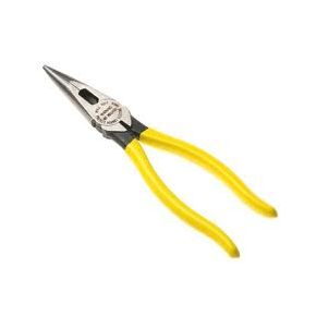 KLEIN 8-Inch Heavy Duty Long Nose Side Cut Pliers | D203-8N