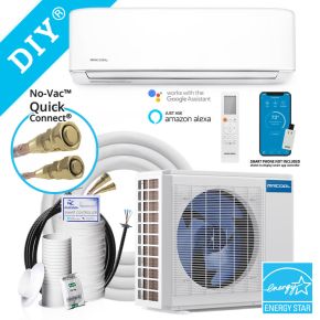 MRCOOL® 12K DIY 5thGen 23 SEER2| R454B| Mini-Split Air Handler & Heat Pump Condenser| 115V| w/25' line set| DIY-12-HP-WM-115D25-O