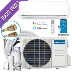 MRCOOL® 24k EASY PRO® 5thGen 18 SEER2| R454B| Mini-Split Air Handler & Heat Pump Condenser| 208-230V 1 Ph| w/16' line set install kit| EZPRO-24-HP-23016D-O