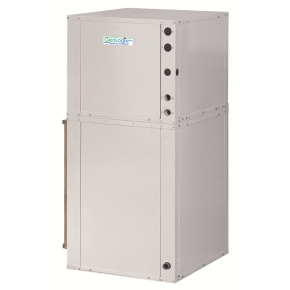 Comfort-Aire DownFlow 2 Ton| 19.9 EER Premium Geothermal 2 Stage Water Source Heat Pump| LH|Left Hand Return Air| DownFlow Supply| Copper Coil| HWG |Hot Water Generator| Constant Volume(CV) ECM| Residential Cabinet| DXM2.5 Controls| 208-230V 1Ph-60Hz| ME