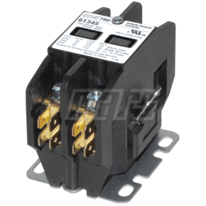Motors & Armatures Contactor: 2 Pole 30 Amp 24V Coil | 61425