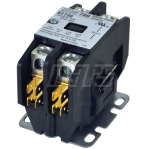 Motors & Armatures Contactor: 2 Pole 40 Amp 24V Coil | 61755