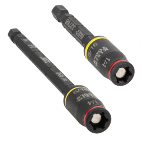 KLEIN 3-in-1 Impact Flip Socket Set, 1/4-Inch, 5/16-Inch, 2-Piece Set | 32768