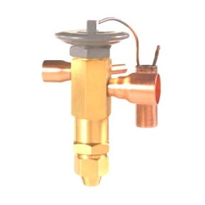 SPORLAN Thermostatic Expansion Valve | Nominal Capacity: 12.5 Tons | Connections | 5/8 ODF inlet X 7/8 ODF Outlet | Refrigerant Type: 410a | Equalizer Type: External | 168801