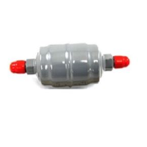 Sporlan Flare Liquid Filter Drier | 3/8 in. x 3/8 in. SAE | Capacity: 5 cu in. | 5.8 in. L x 2.5 in. W x 2.44 in. OD | C-053