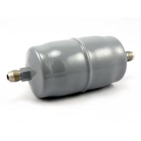Sporlan Flare Bi-Directional Filter Drier | 3/8 in. x 3/8 in. SAE | Capacity: 14 cu in. | 9.0 in. L x 3.1 in. W x 3.00 in. OD | HPC-163-HH