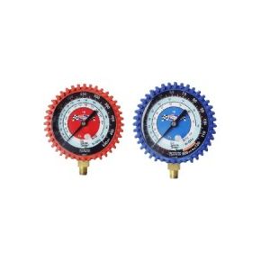 Uniweld Replacement Brass Case Compound Manifold Gauge | 2 1/2 in. Dial | -30 in.-0-150 PSI | Blue (G30D)