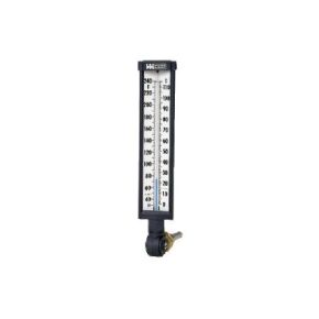 WEISS Industrial Angle Thermometer | 9 in. Scale | 3-1/2 in. Aluminum Stem | -40-110F Range | 9VU35-110